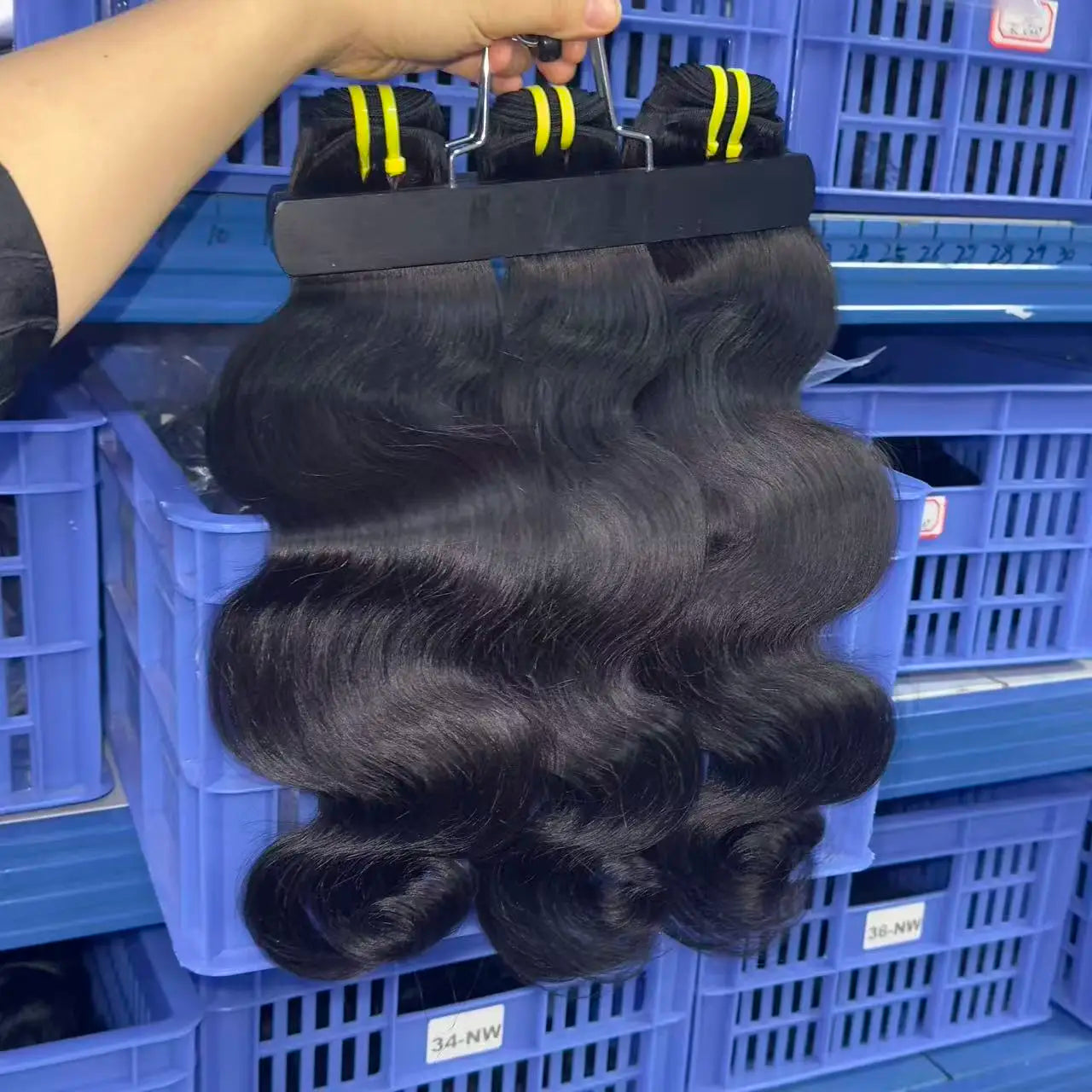 Indan Wavy Curl Human Hair Bundles 30 Inch Raw Vietnamese Hair Virgin Straight Kinky Wholesale Cuticle Aligned Hair for Women