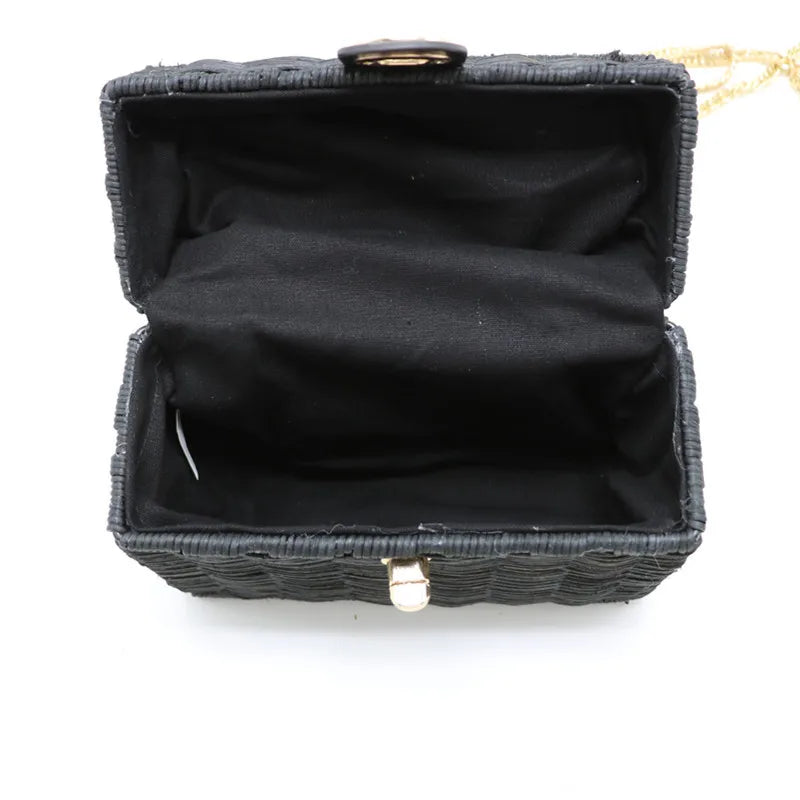 Rattan Straw Shoulder Bag