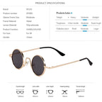 Round Metal Frame Sunglasses