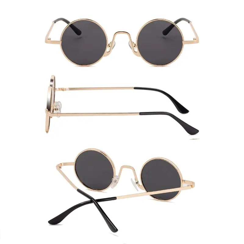 Round Metal Frame Sunglasses