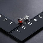 6mm Round 925 Silver Stud Earrings