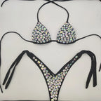 venus vacation Bandage Rhinestone Bikini