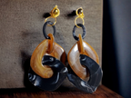 Handmade Acrylic Chain Clip On Earrings