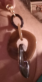 Handmade Acrylic Chain Clip On Earrings