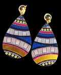 Handmade Wooden Clip Earrings