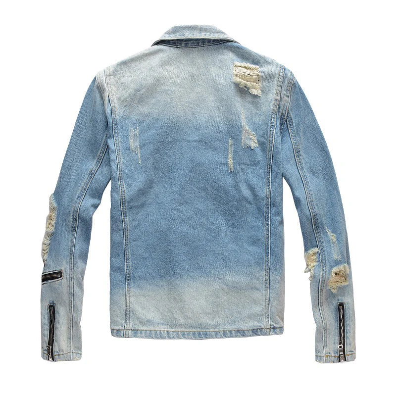 Distressed Biker Jacket
