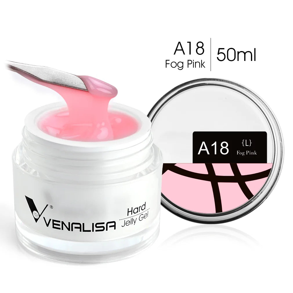 VENALISA 50ml Jelly Gel Clear Nude Pink Camouflage Gel Nail Extend UV LED Poly Nail Gel Nail Art Manicure Acrylic Gel