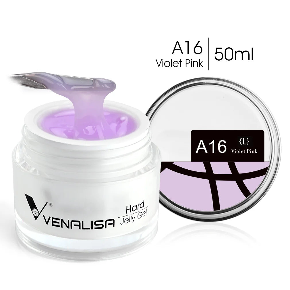 VENALISA 50ml Jelly Gel Clear Nude Pink Camouflage Gel Nail Extend UV LED Poly Nail Gel Nail Art Manicure Acrylic Gel