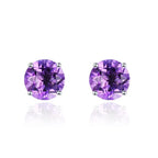 6mm Round 925 Silver Stud Earrings
