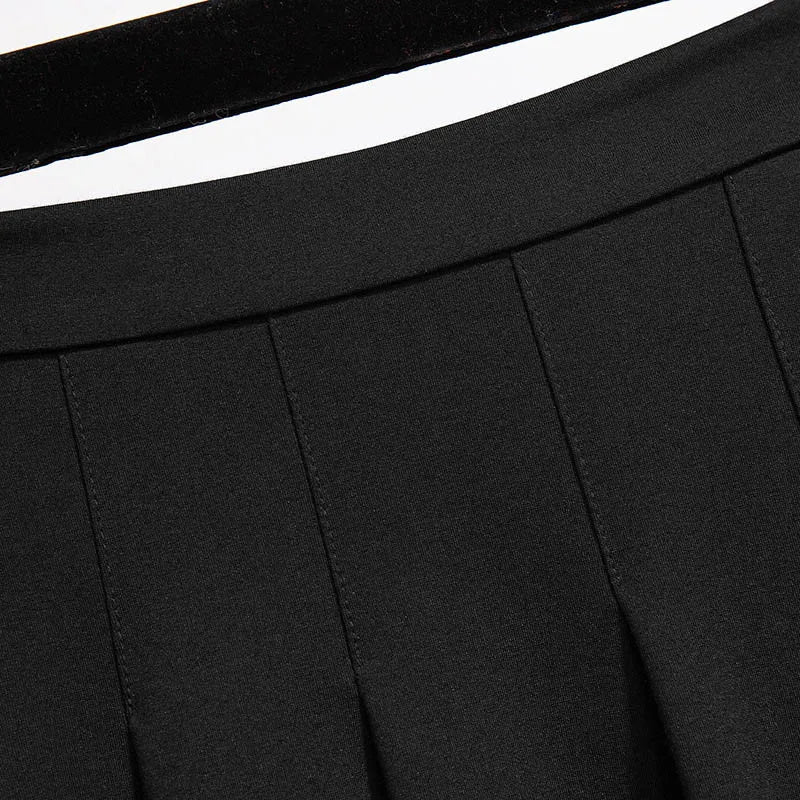 Loose Pleated A-Line Skirt