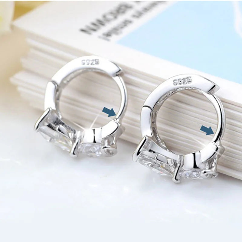 Angel Design 925 Sterling Silver Stud Earrings