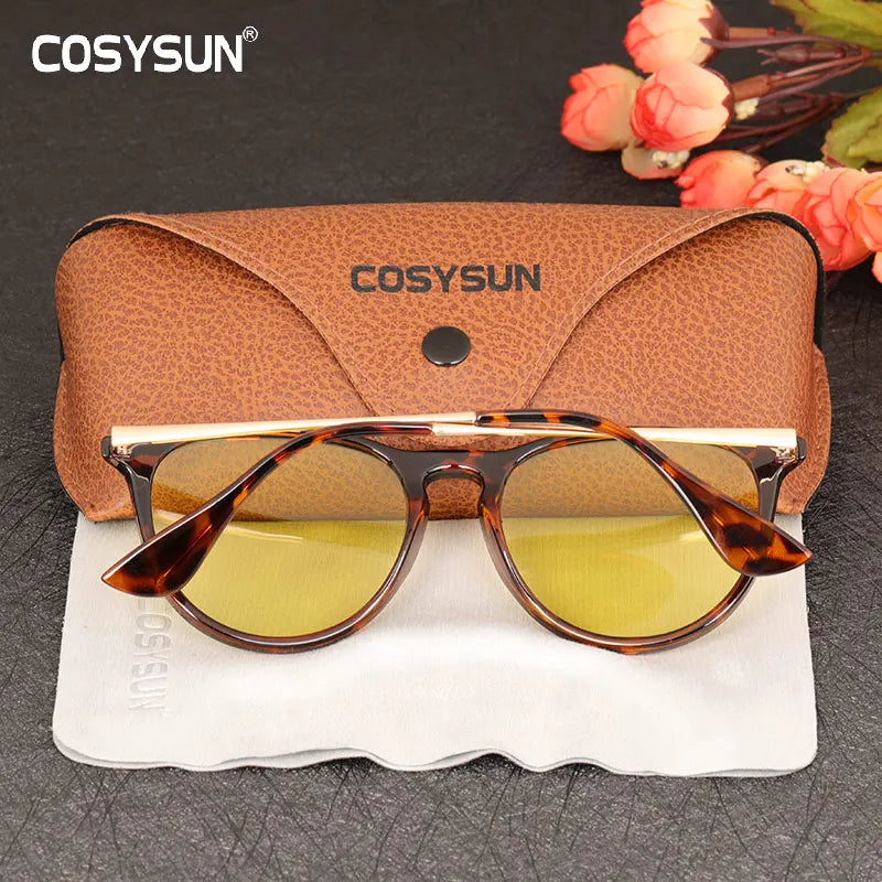 Tortoiseshell Night Vision Driving Glasses