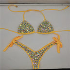 venus vacation Bandage Rhinestone Bikini