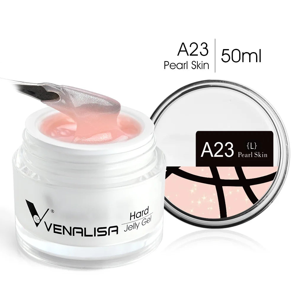 VENALISA 50ml Jelly Gel Clear Nude Pink Camouflage Gel Nail Extend UV LED Poly Nail Gel Nail Art Manicure Acrylic Gel