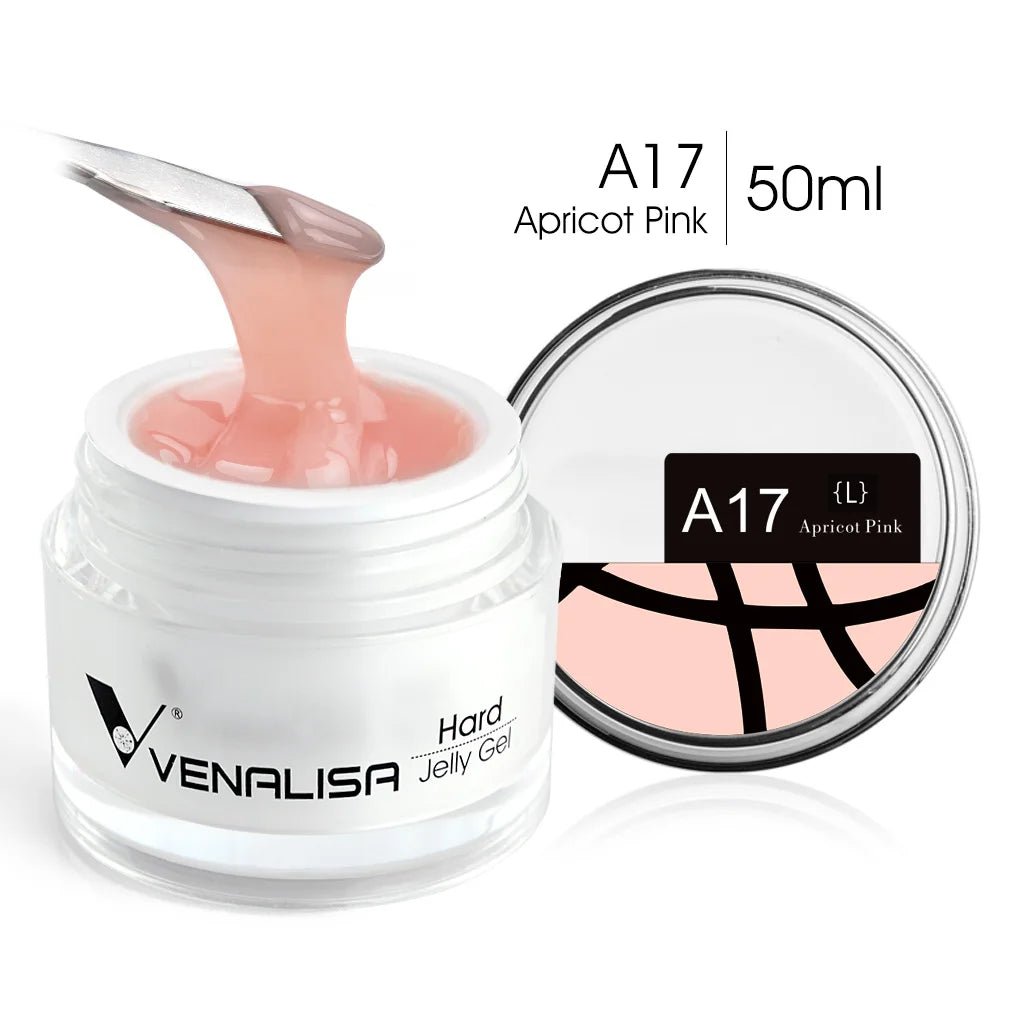 VENALISA 50ml Jelly Gel Clear Nude Pink Camouflage Gel Nail Extend UV LED Poly Nail Gel Nail Art Manicure Acrylic Gel