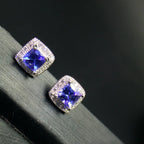 VVS Tanzanite Stud Earrings