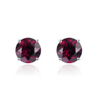 6mm Round 925 Silver Stud Earrings