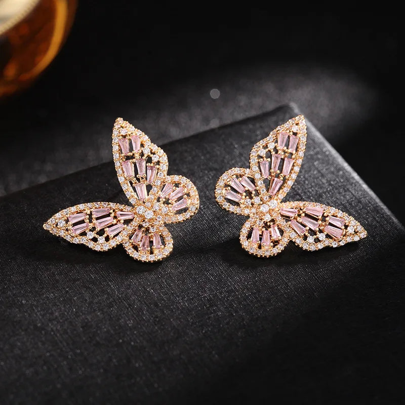 Silver Butterfly Earrings