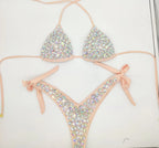 venus vacation Bandage Rhinestone Bikini