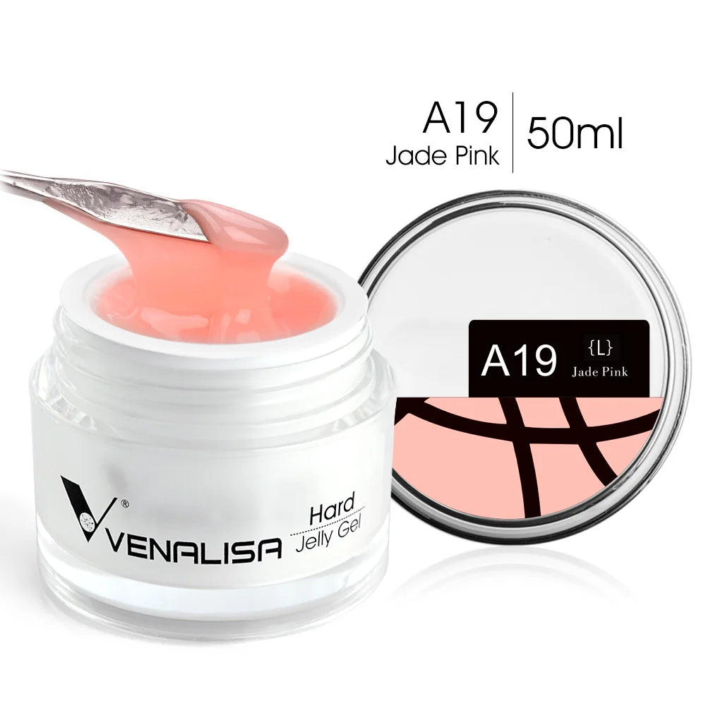 VENALISA 50ml Jelly Gel Clear Nude Pink Camouflage Gel Nail Extend UV LED Poly Nail Gel Nail Art Manicure Acrylic Gel