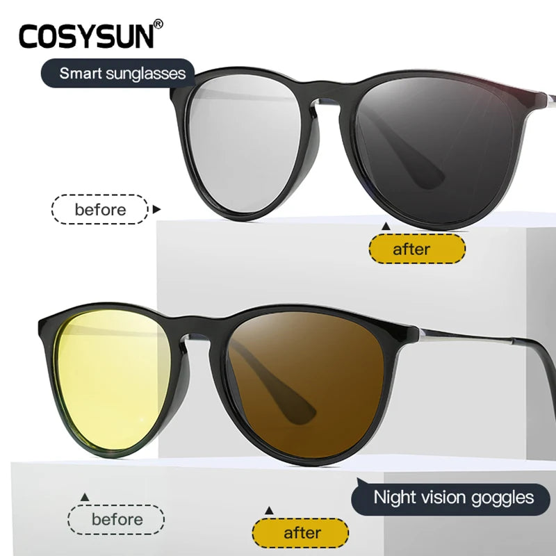 Tortoiseshell Night Vision Driving Glasses