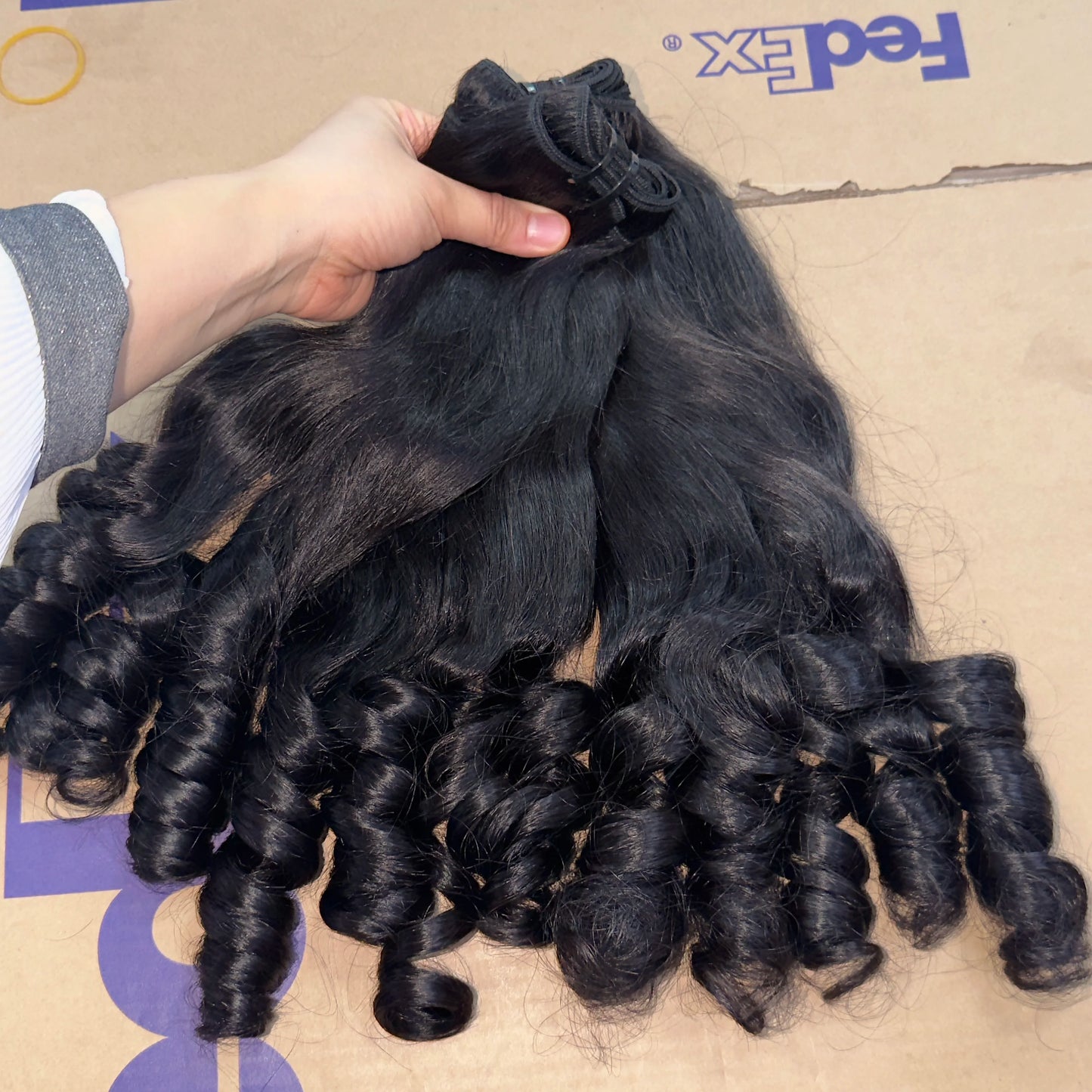Indan Wavy Curl Human Hair Bundles 30 Inch Raw Vietnamese Hair Virgin Straight Kinky Wholesale Cuticle Aligned Hair for Women