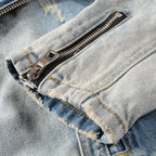 Distressed Biker Jacket