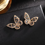 Silver Butterfly Earrings