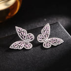 Silver Butterfly Earrings