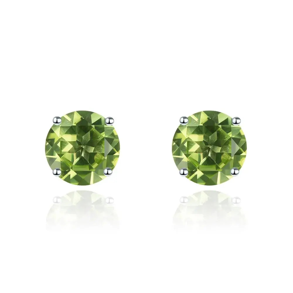 6mm Round 925 Silver Stud Earrings