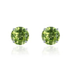 6mm Round 925 Silver Stud Earrings