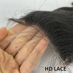 HD Lace Closure Brazilian Body Wave 4x4 5x5 Lace Closure With Baby Hair 100% Human Remy Hair 10"-20" AliQueen Hair