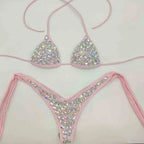 venus vacation Bandage Rhinestone Bikini