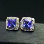 VVS Tanzanite Stud Earrings
