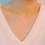 Amelia Dainty Toggle Necklace