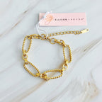 Alternatively Linked Cabled Bracelet