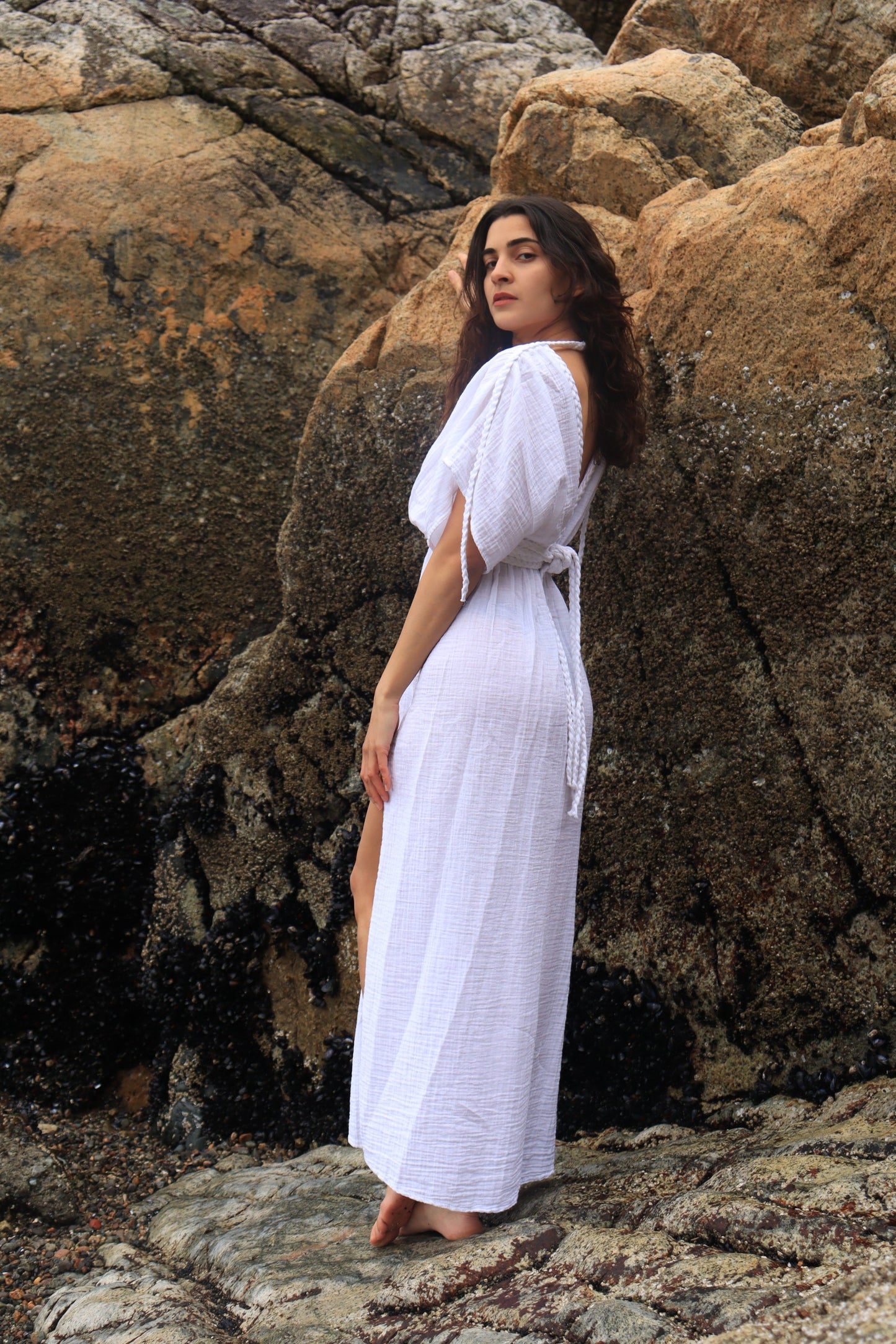 SoulVeil Boho Maxi Dress for Women • Organic Cotton Goddess Dress