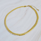 Flat And Bold Chain Necklace