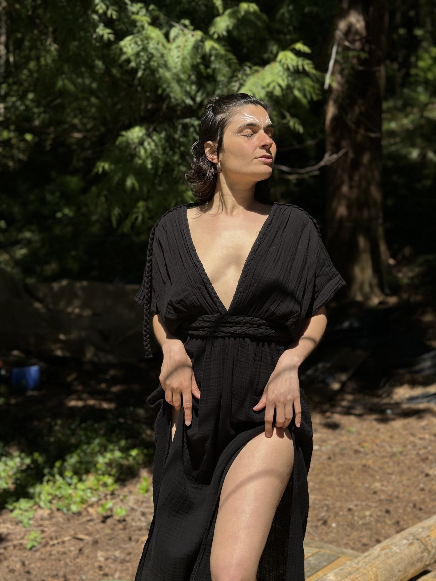 SoulVeil Boho Maxi Dress for Women • Organic Cotton Goddess Dress
