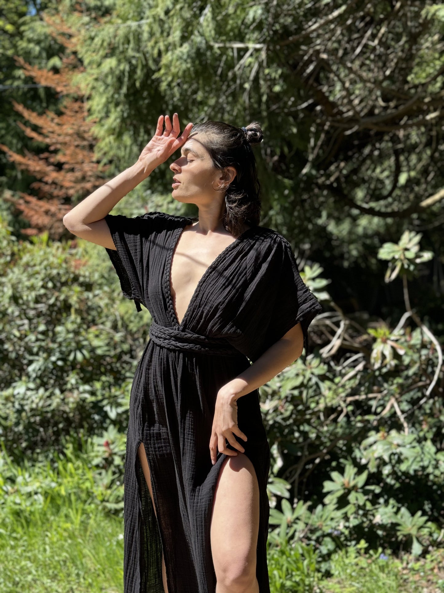 SoulVeil Boho Maxi Dress for Women • Organic Cotton Goddess Dress