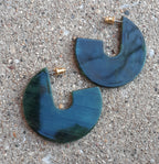 Minimalist lucite Hoop Earrings