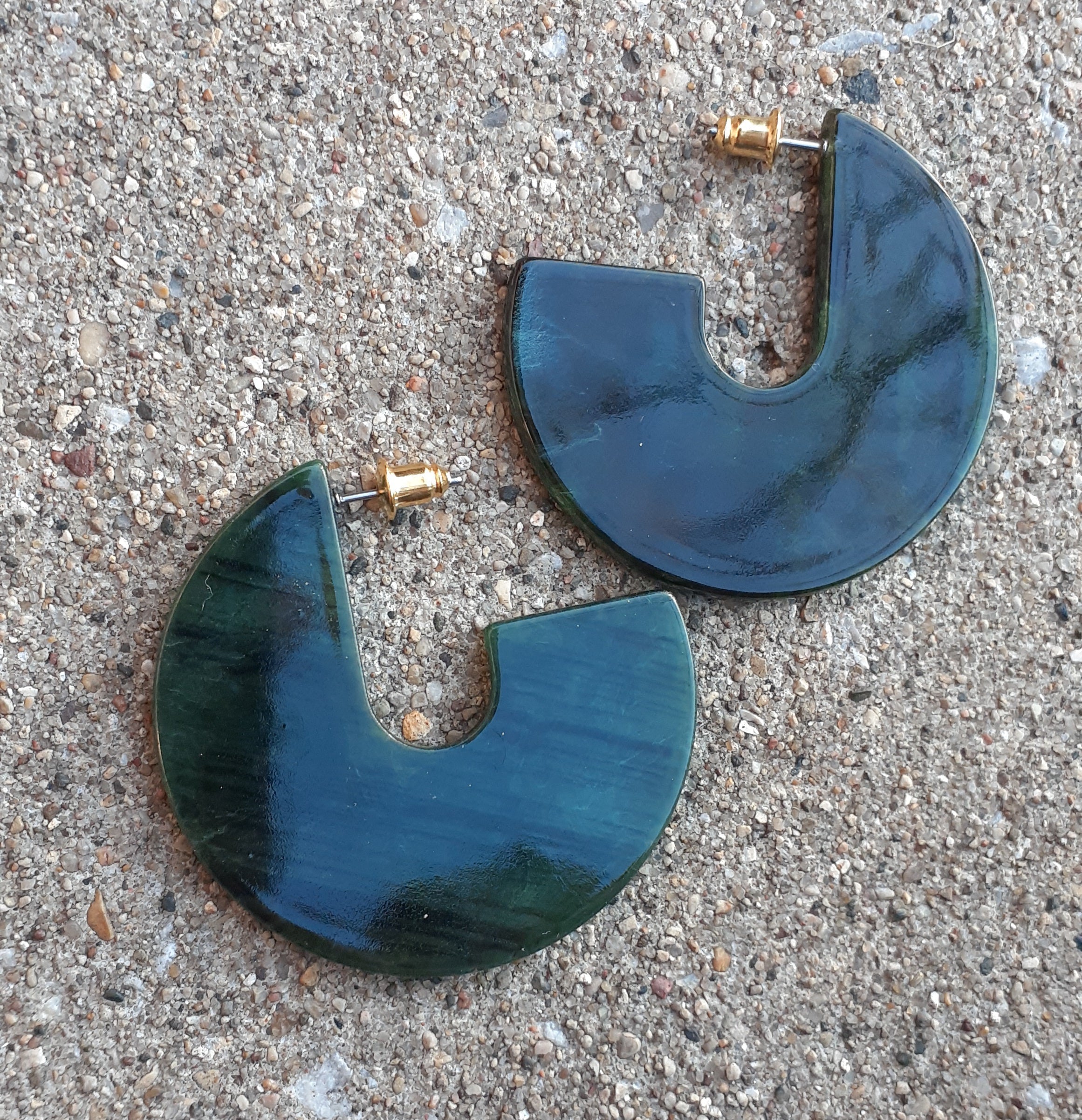 Minimalist lucite Hoop Earrings