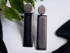 Minimalist wood clip on earrings