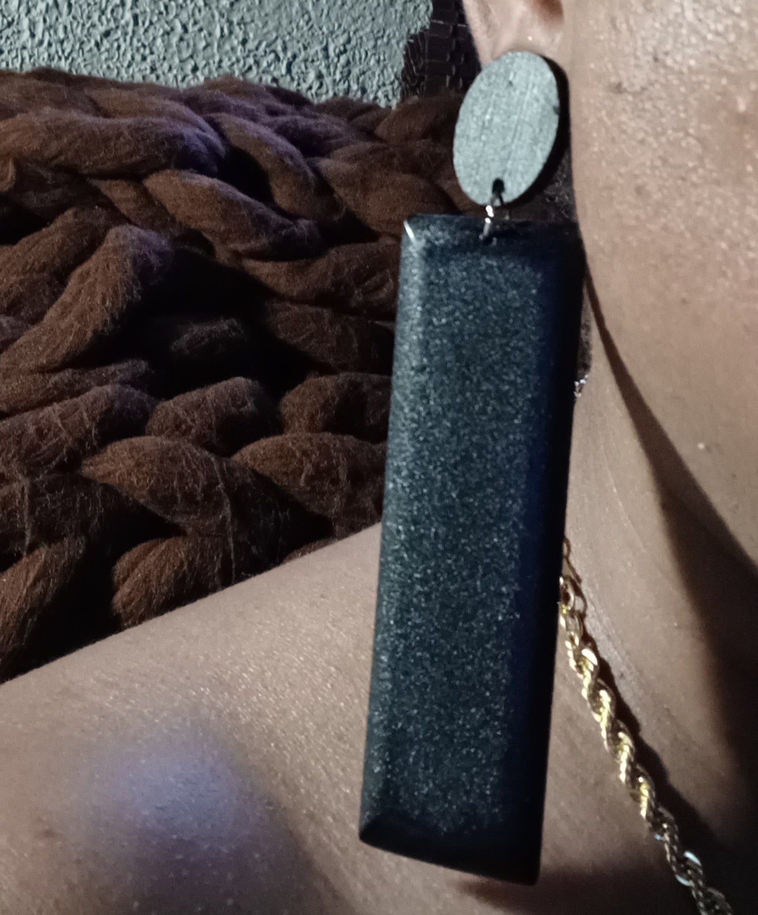 Minimalist wood clip on earrings