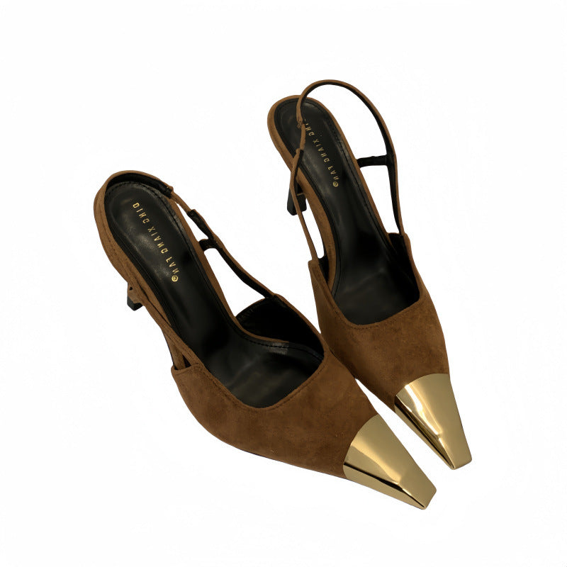Metal-Cap Slingback