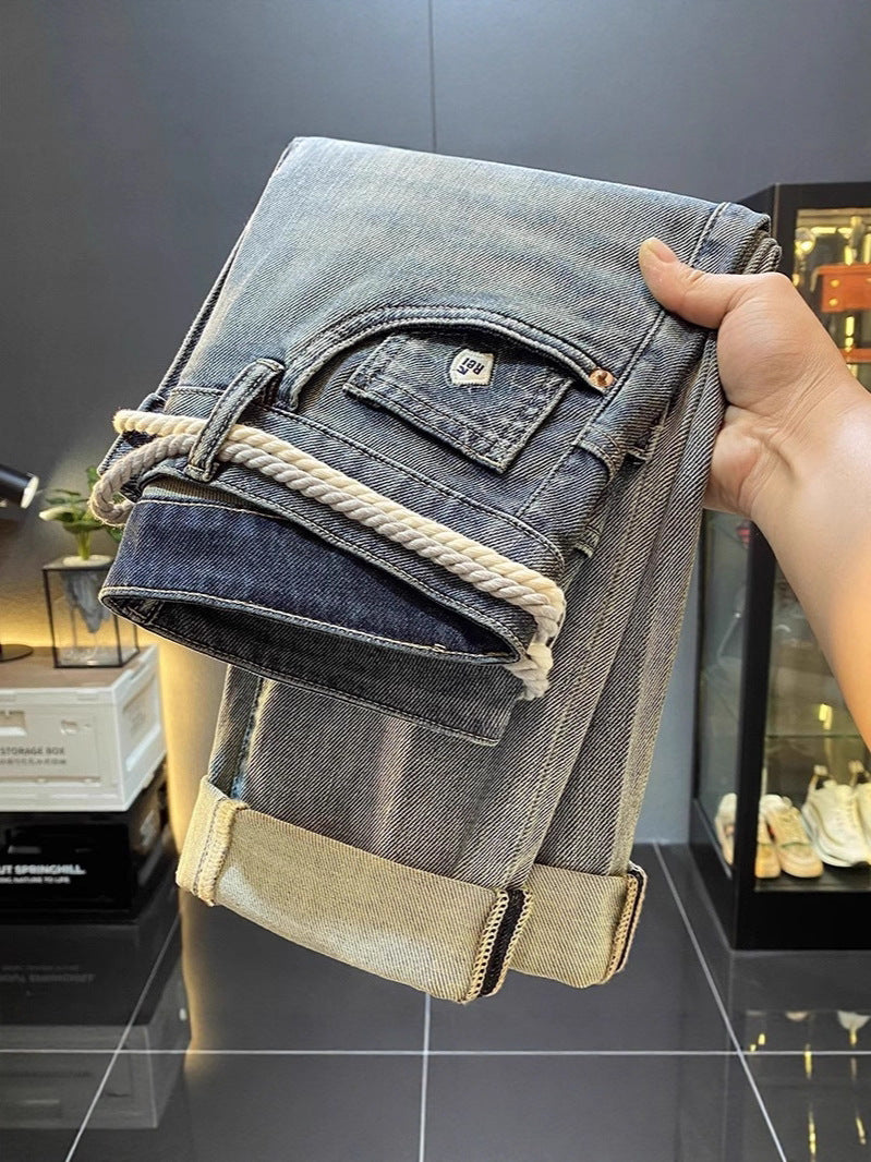 Slim-Fitting Small Straight Pants
