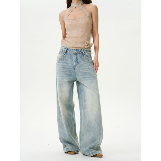 High Street Straight Loose Retro Jeans