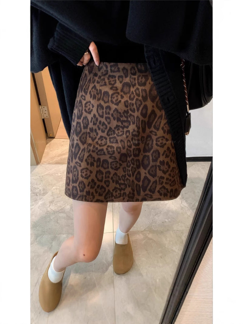 Leopard Print Skirt