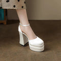 Satin Platform Heels