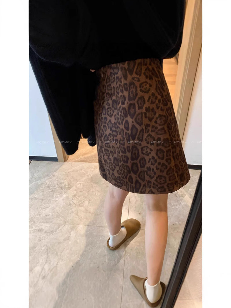 Leopard Print Skirt